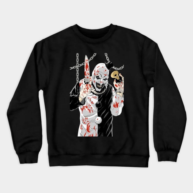 Art the Terrifier Crewneck Sweatshirt by ArtbyMyz